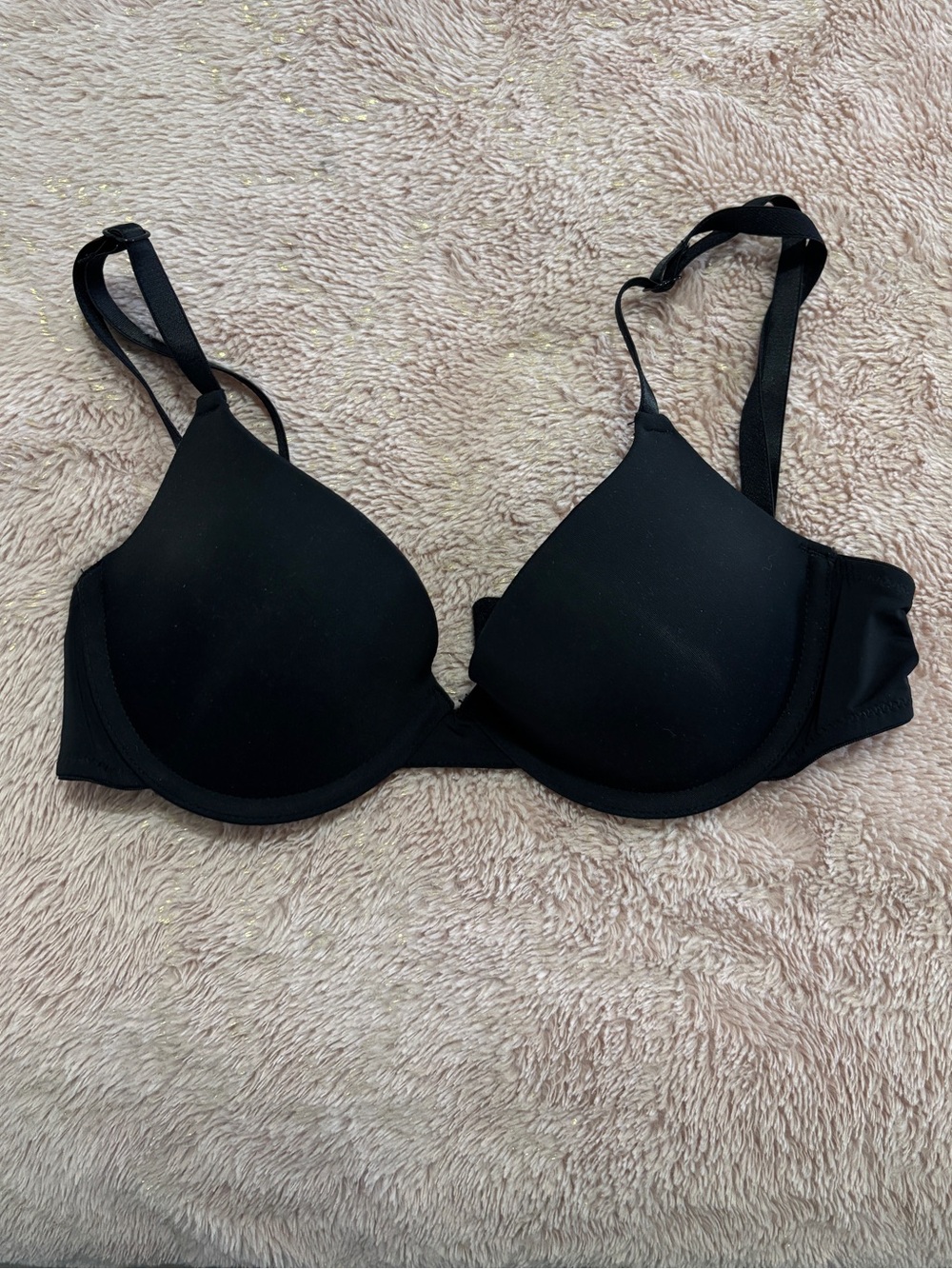 Classic Black T-Shirt Bra – Lightly Lined Underwire Bra